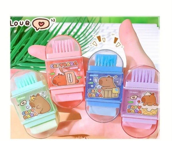 Producto - Goma + escobita Capibara