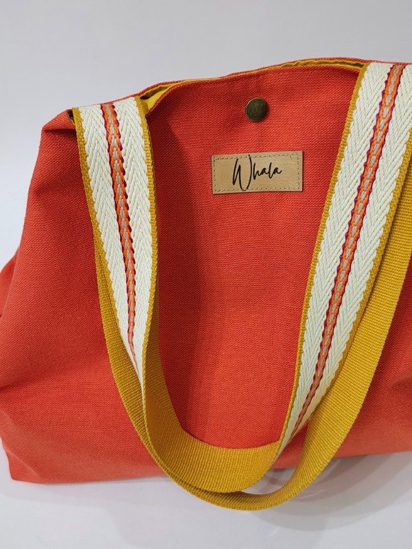 Producto - Bolso Carmela - Naranja y Mostaza