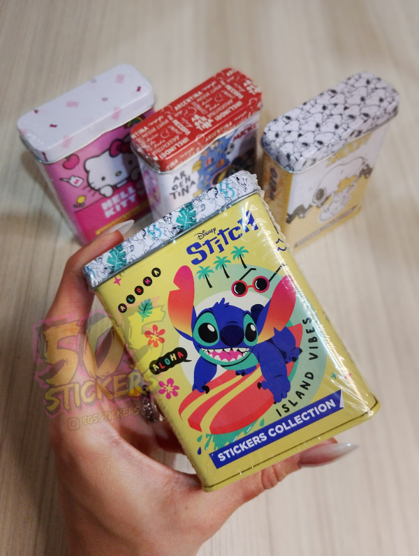 Producto - Stickers wero en LATA coleccionable STITCH - 8 planchas