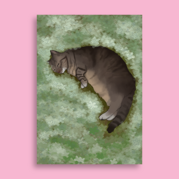 Producto - Gatitos florales - Poster A5 - 4