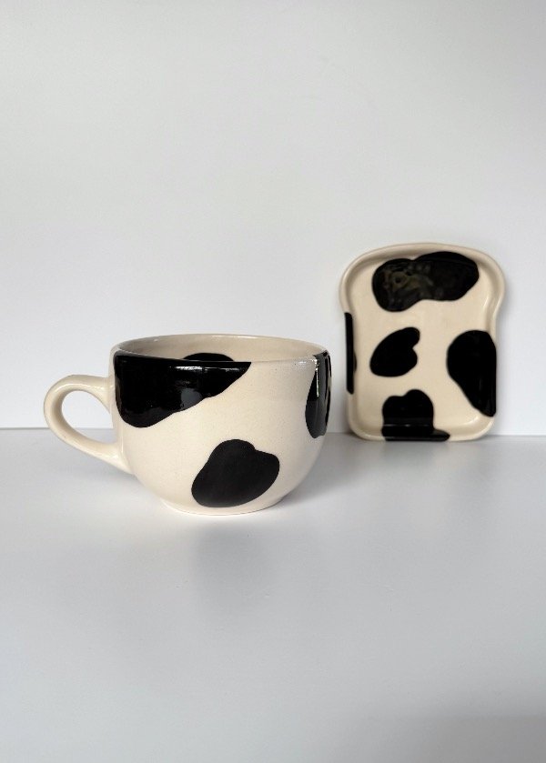 Producto - Set tazón y plato tostada vaca