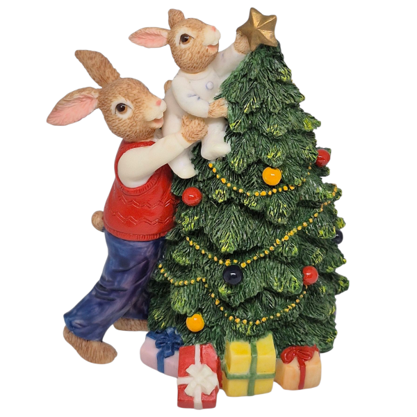 Producto - Royal Doulton Bunnykings Decorating The Tree 10cm 1996