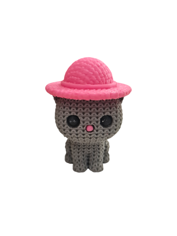 Producto - DIJE GATO CON SOMBRERO IMPRESIÓN 3D - 0