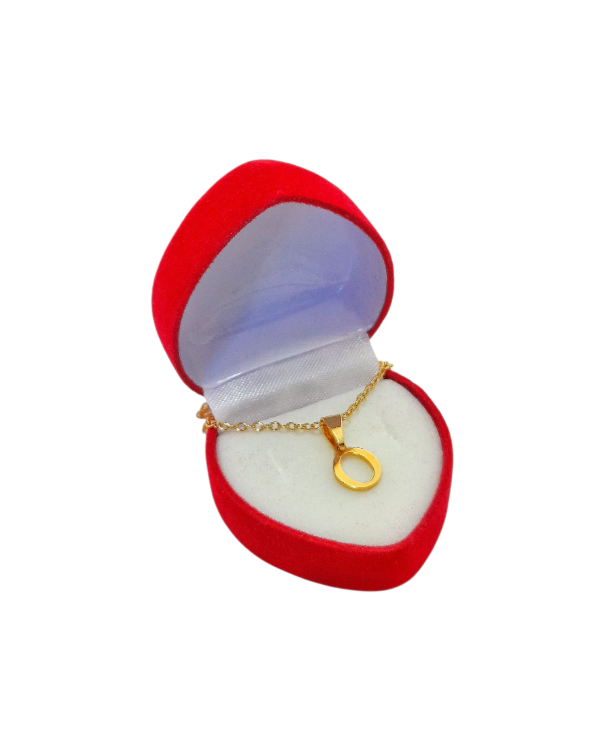 Producto - Inicial dorada pequeña letra O