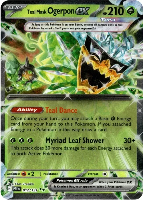 Producto - Teal Mask Ogerpon ex - 012/131 - Prismatic Evolutions - Holo