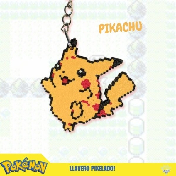 Producto - PIKACHU - LLAVERO PIXELADO
