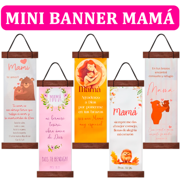 Producto - PROMO MAMÁ Mini Banner Con Texto Mamá