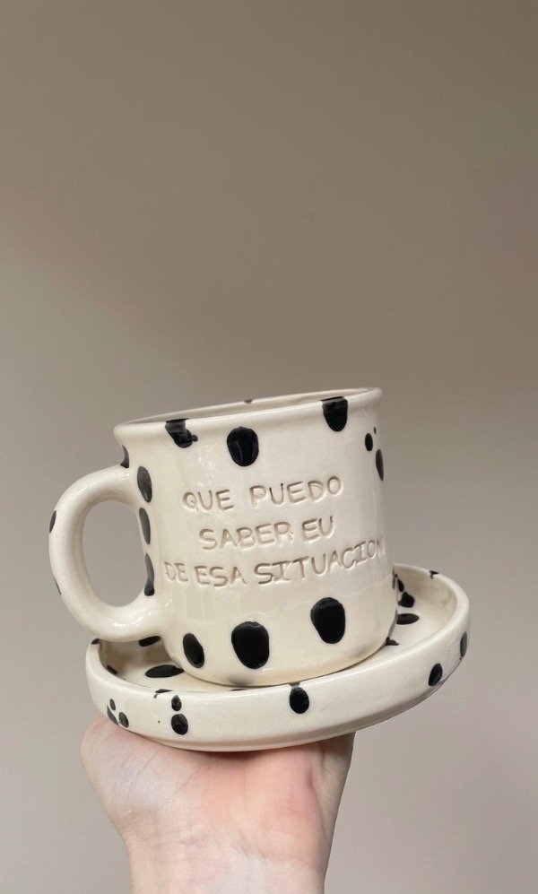 Producto - Taza + Plato - Que puedo saber eu