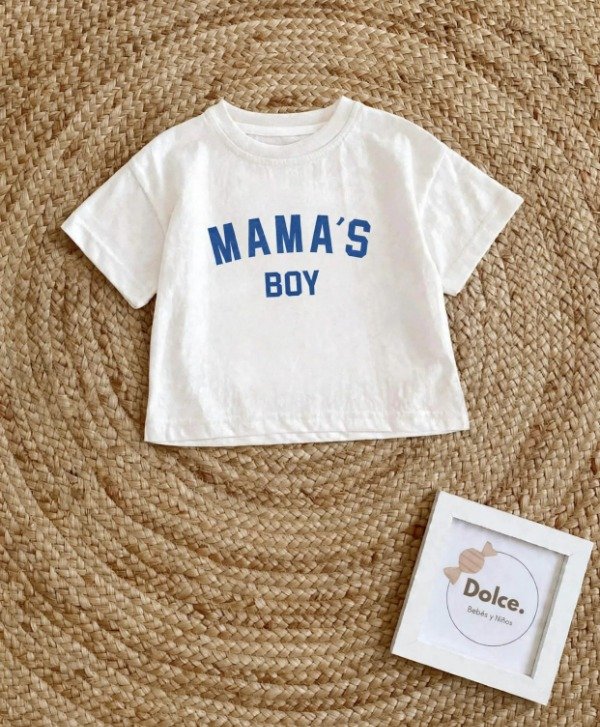 Producto - Conjunto Bebé Mamas Boy , Remera y Short 3 a 24 Meses - 1
