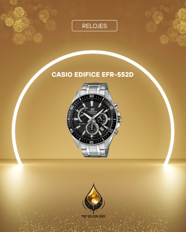 Producto - Reloj Casio Edifice EFR-552D Acero Inoxidable negro