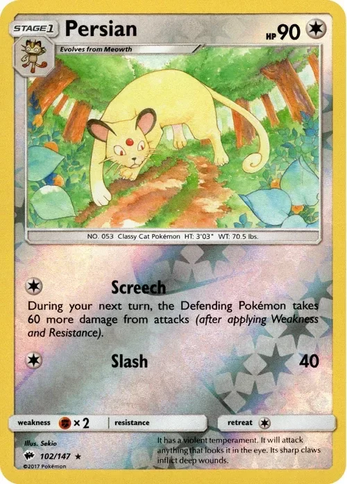 Producto - Persian - 102/147 - Burning Shadows - Reverse Holo