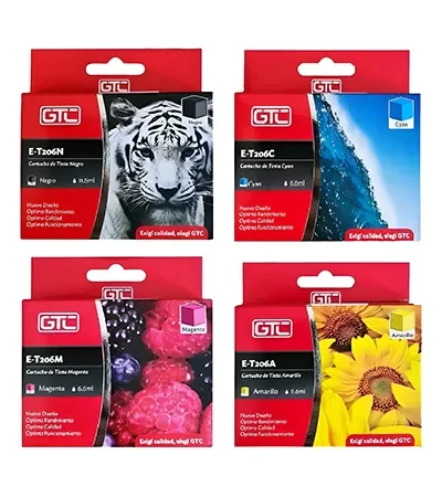 Producto - Cartucho Tinta Alternativo GTC EPSON 206 PACK X  4 colores - 0