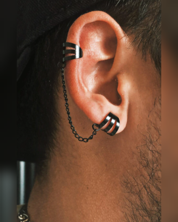 Producto - Kratos. Aro a Presión Cuff Doble. Negro