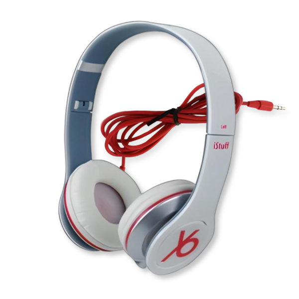 Producto - Auriculares Vincha Estéreo iStuff 3.5mm Blancos Con Cable