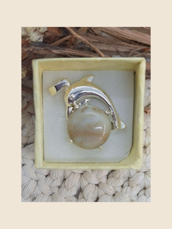 Producto - Dije delfín amazonita