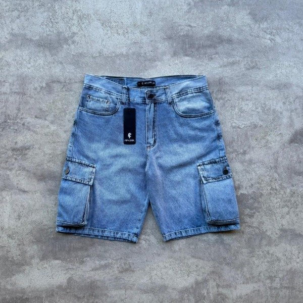 Producto - BERMUDA DE JEANS CARGO CLASICA