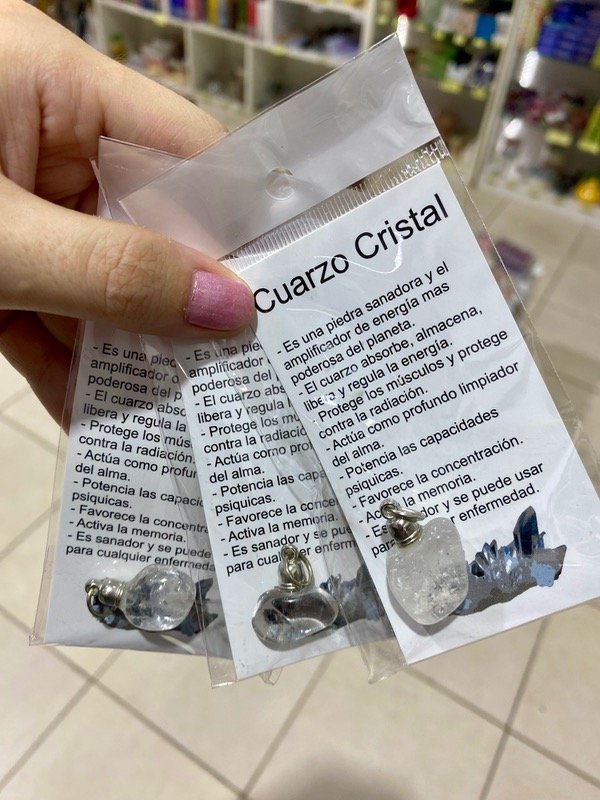 Producto - Dije de Cuarzo Cristal