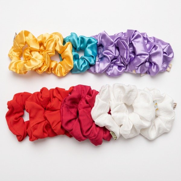 Producto - scrunchies clásicas lisas o estampadas