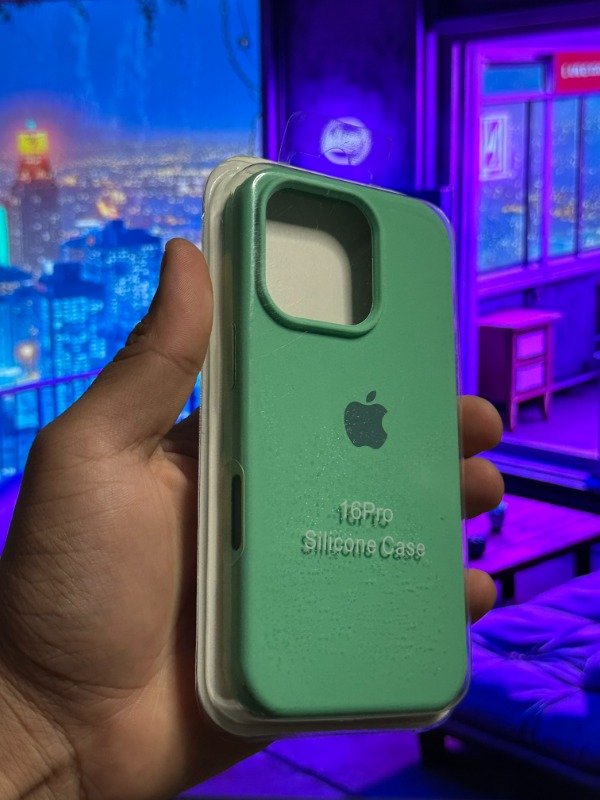 Producto - FUNDA SILICONE IPHONE 16 PRO (VERDE AQUA)