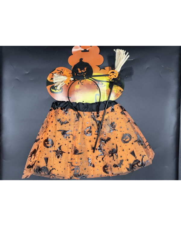Producto - Set Escoba Calabaza Halloween