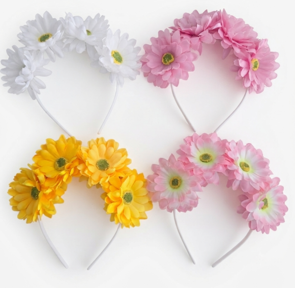 Producto - Combo vinchas con flores x6 unidades