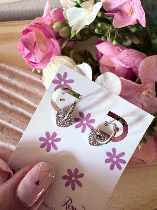 Producto - Argollitas corazón desmontable