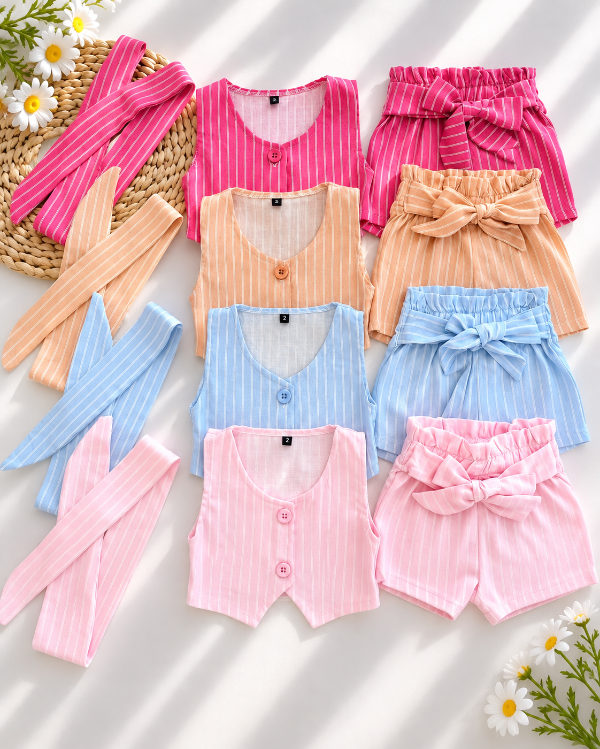 Producto - CONJUNTO MARIE (VINCHA + CHALECO + SHORT)