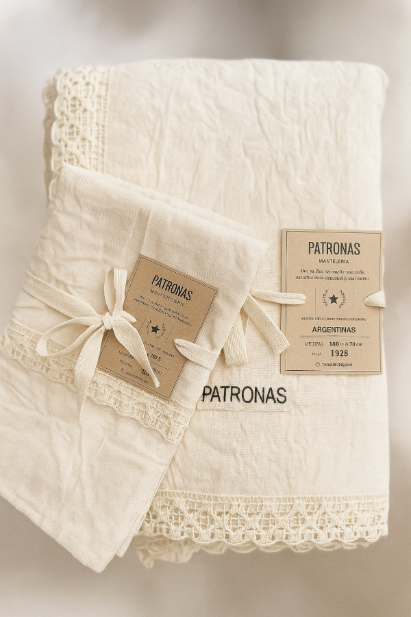 Producto - Manteles de lienzo off white