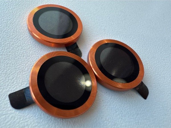 Producto - Vidrios templados para cámaras metalizados orange