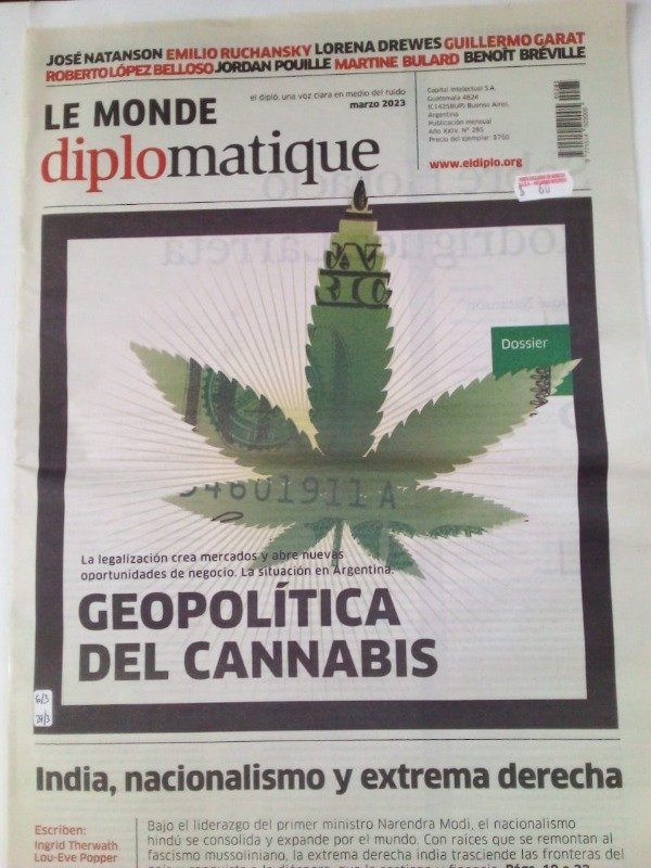 Producto - Le Monde Diplomatique #285 - Geoplítica del cannabis - Marzo 2023