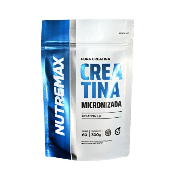 Producto - Creatina Micronizada 300 Grs 60 Serv Nutremax Sin Tacc
