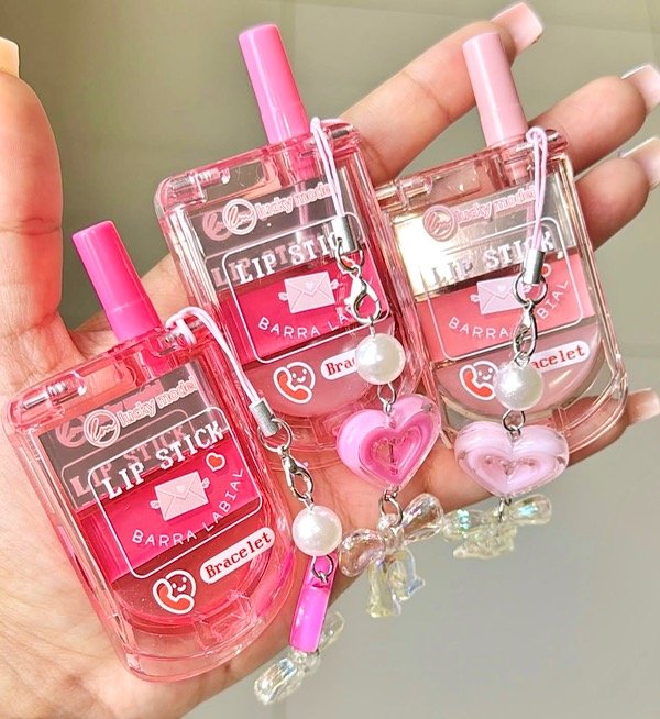 Producto - Gloss celular con llavero y espejo