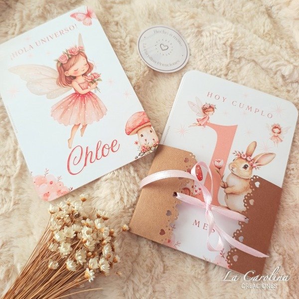 Producto - Set Voy creciendo - Tarjetones Cumple mes - Hadas