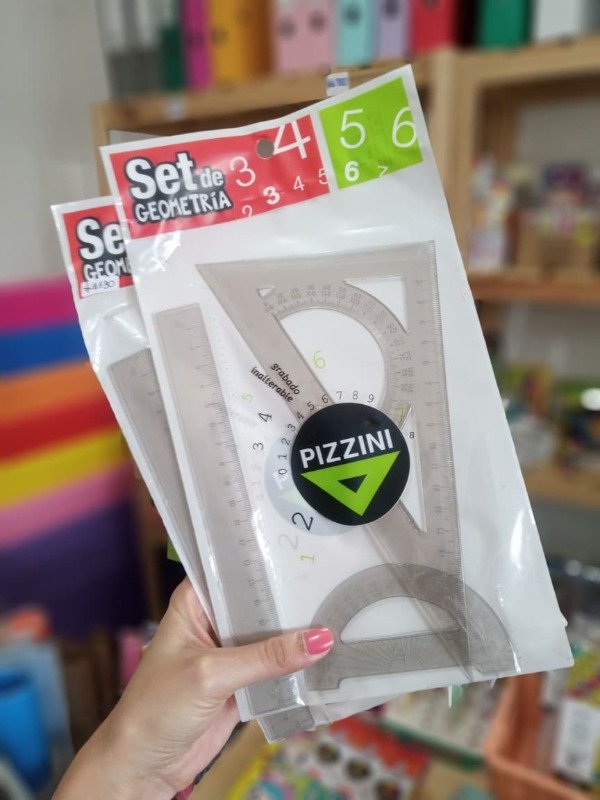 Producto - Blister de geometria Pizzini x3 piezas