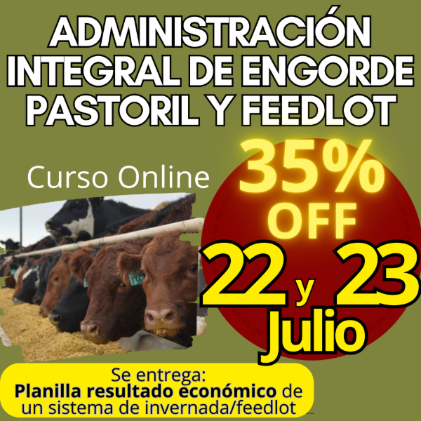 Producto - Curso Online: Administración Integral de Engorde Pastoril y Feedlot