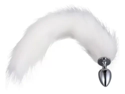 Producto - Plug Cola De Zorro Blanca