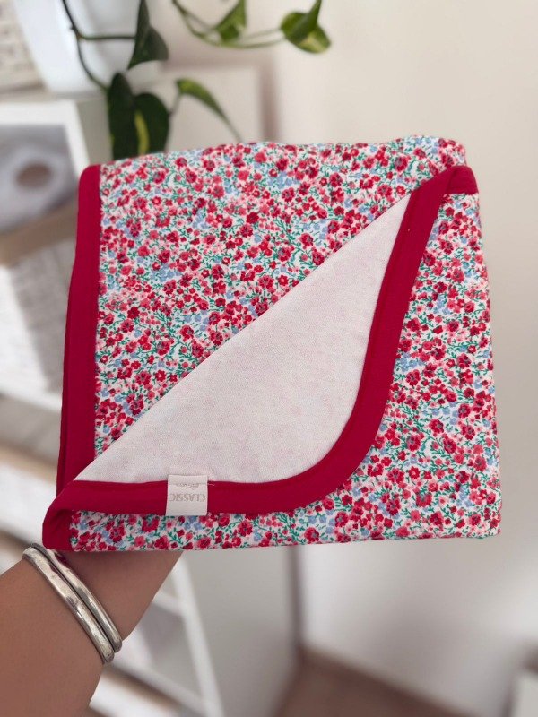 Producto - Manta recibidora de algodón doble estampada - 1