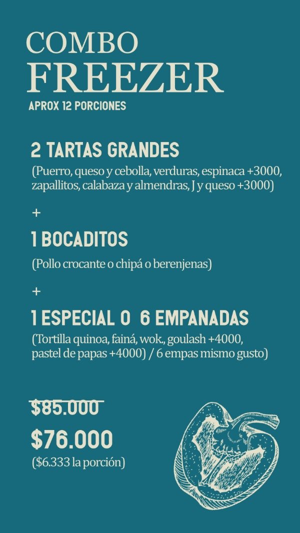 Producto - Combo LLENÁ EL FREEZER