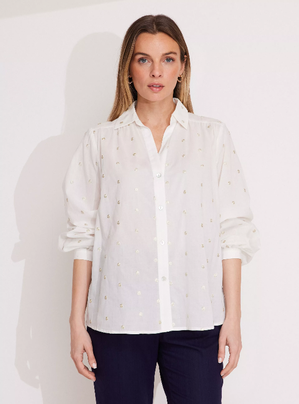 Producto - Camisa Gardenia Blanca 100 Algodón