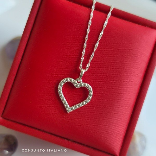 Producto - Conjunto italiano 45 cm  dije corazón