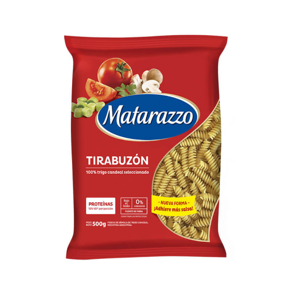 Producto - FIDEO TIRABUZON 500GR - MATARAZZO