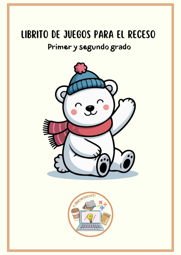 Producto - Librito de juegos para el receso- primero y segundo grado