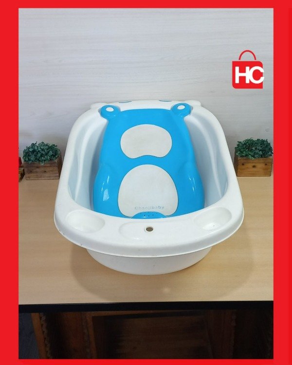 Producto - Bañera de bebé con reductor anatómico  Máxima comodidad y seguridad para el baño