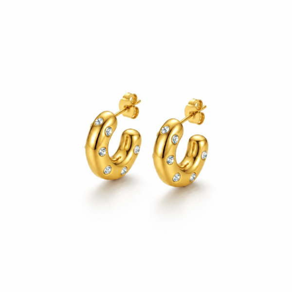 Producto - Aro Chunky Destellos Gold