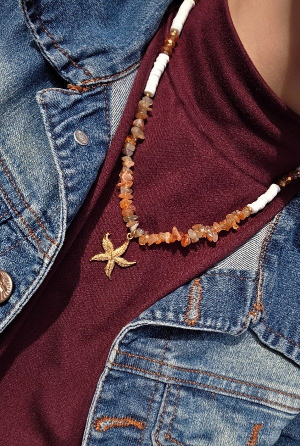 Producto - Collar Estrella de Mar Cornalina - 2
