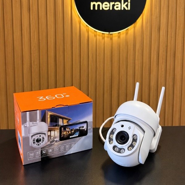 Producto - CAMARA DE SEGURIDAD SEGURIDAD WIFI DOMO 360 CON LUZ LED Y DOBLE ANTENA