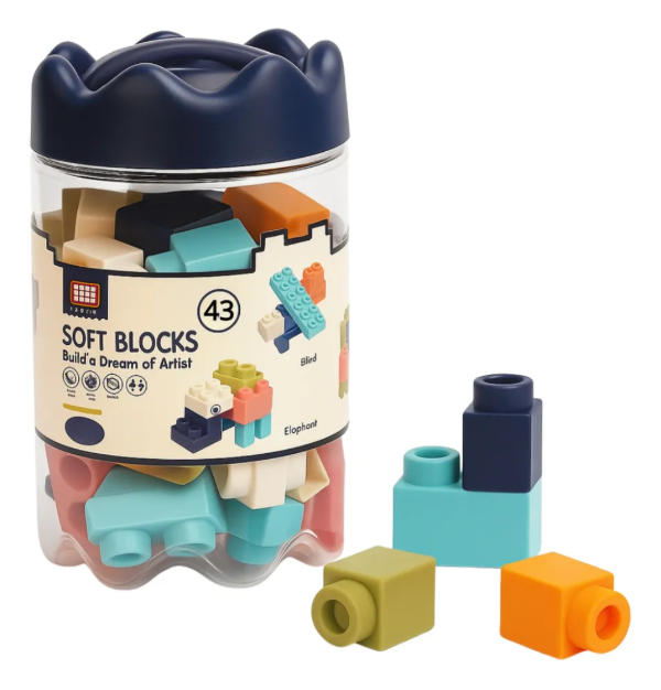Producto - Bloques soft balde 43 piezas