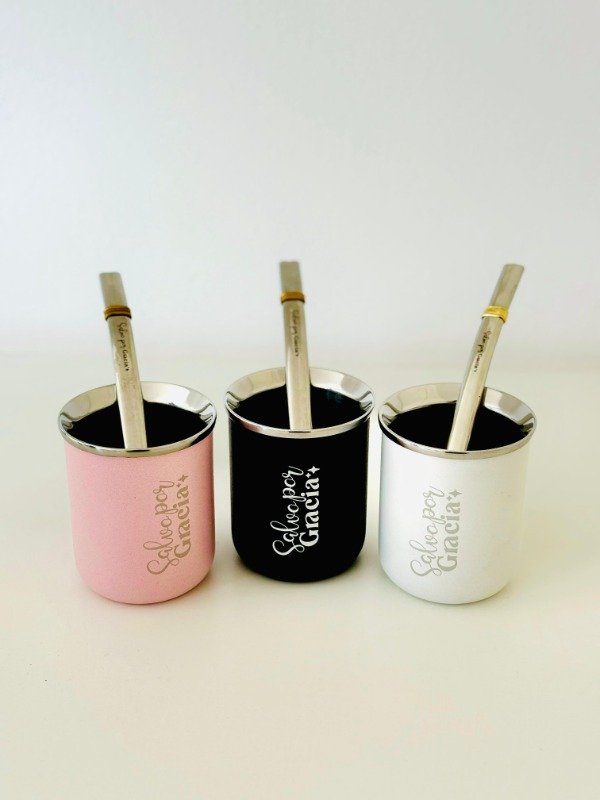 Producto - MATE ACERO (Incluye bombilla) - Salvo por Gracia