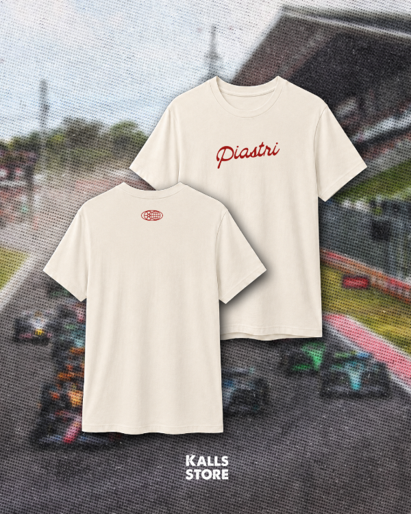 Producto - Remera natural Oscar Piastri #World Circuit