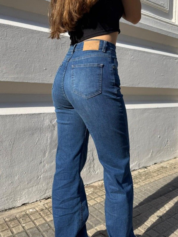 Producto - Jean Recto Fex Tiro Alto - 1